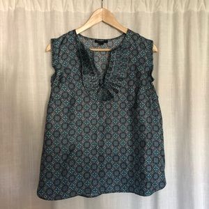 Blue Sleeveless Top